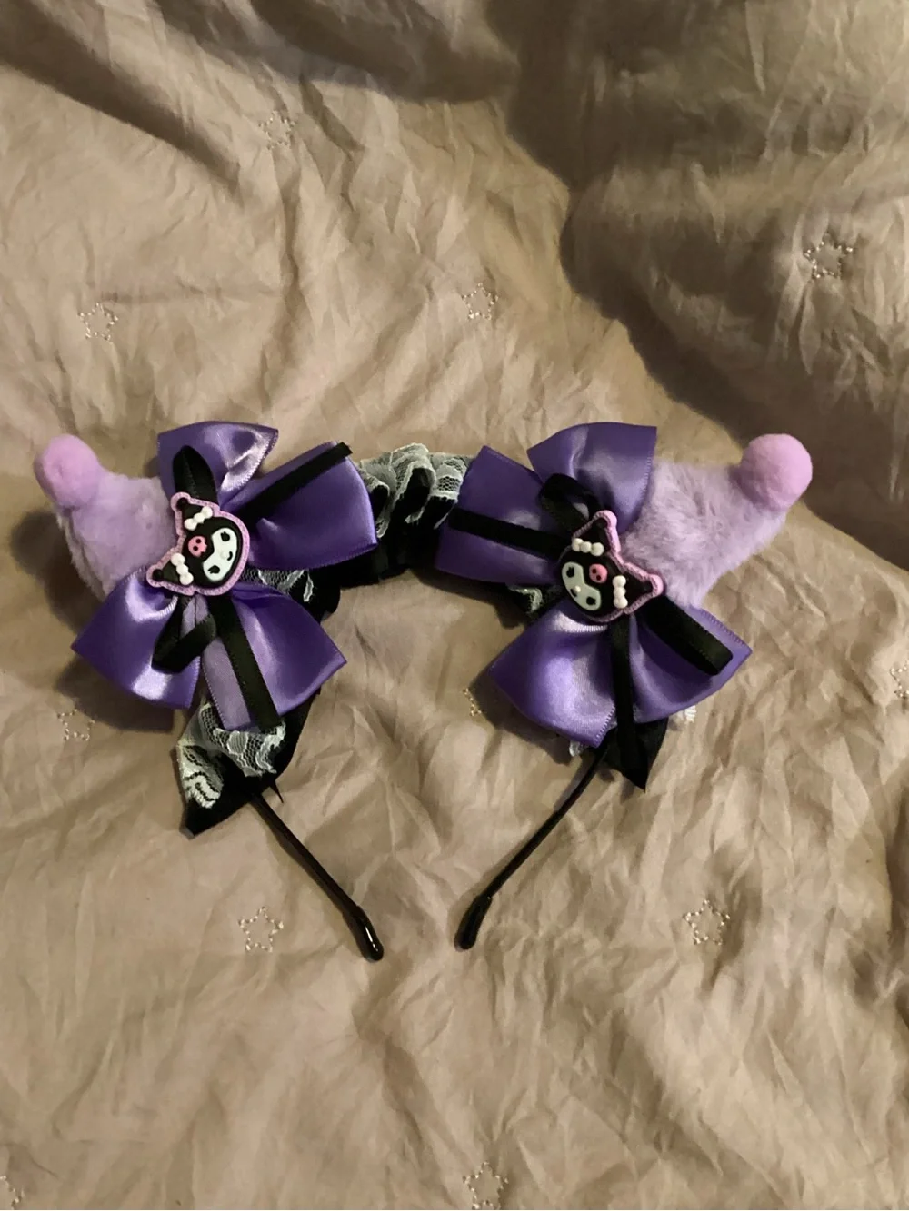 Sanrio-Kurami Ear Headband with Bows